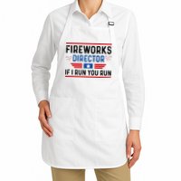 Fireworks Director If I Run You Run 4th Of July Apron