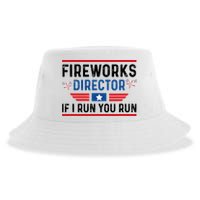 Fireworks Director If I Run You Run 4th Of July Sustainable Bucket Hat