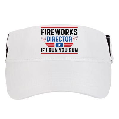 Fireworks Director If I Run You Run 4th Of July Adult Drive Performance Visor