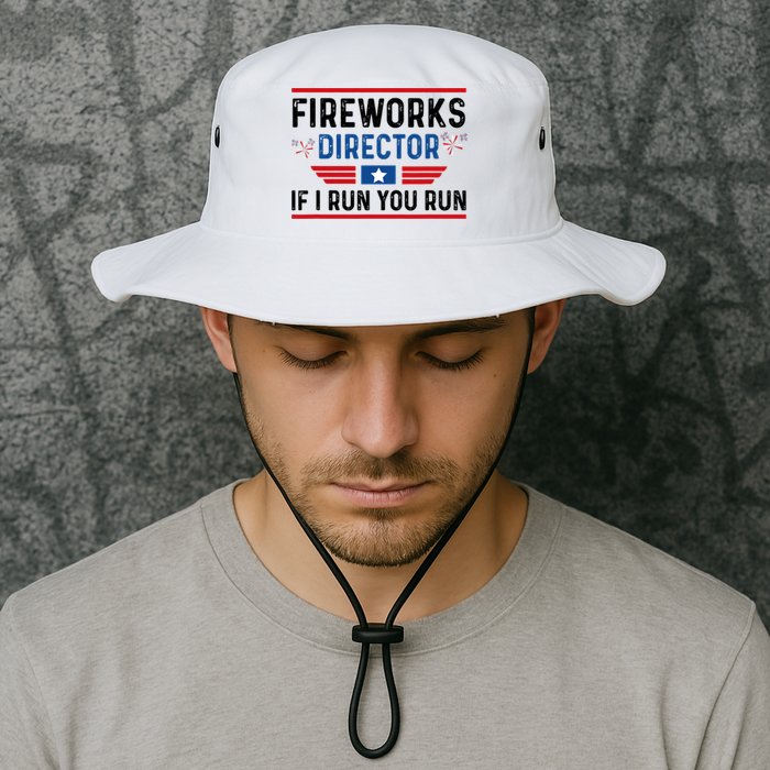 Fireworks Director If I Run You Run 4th Of July Bucket Hat