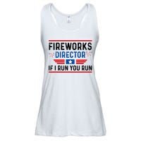 Fireworks Director If I Run You Run 4th Of July Ladies Essential Flowy Tank