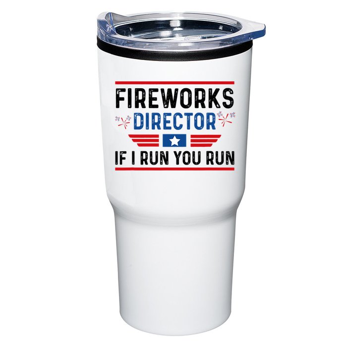 Fireworks Director If I Run You Run 4th Of July Tumbler