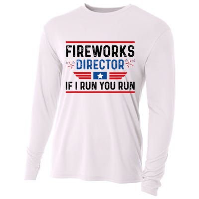 Fireworks Director If I Run You Run 4th Of July Cooling Performance Long Sleeve Crew