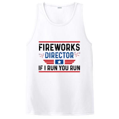 Fireworks Director If I Run You Run 4th Of July PosiCharge Competitor Tank