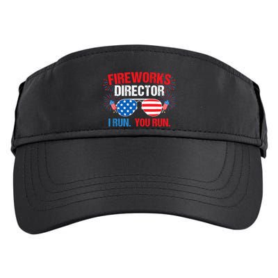 Fireworks Director I run. You run. 4th of July Adult Drive Performance Visor