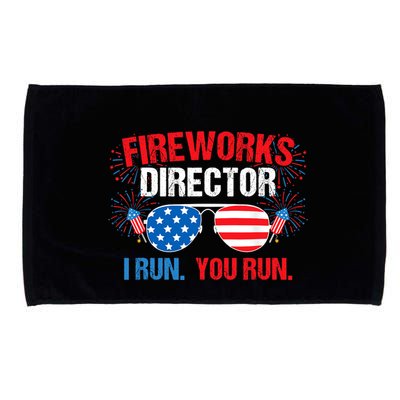 Fireworks Director I run. You run. 4th of July Microfiber Hand Towel
