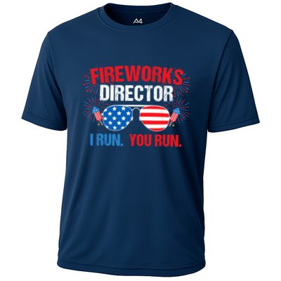 Fireworks Director I run. You run. 4th of July Performance Shirt