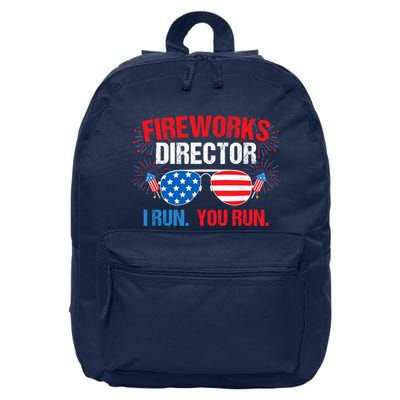 Fireworks Director I run. You run. 4th of July 16 in Basic Backpack
