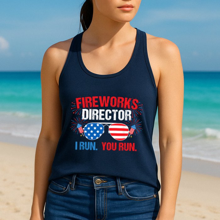 Fireworks Director I run. You run. 4th of July Womens Tank Top
