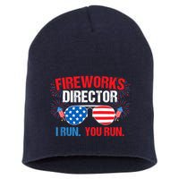 Fireworks Director I run. You run. 4th of July Short Acrylic Beanie