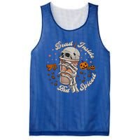 Funny Dead Inside But Spiced Skeletons Cup Spooky Halloween Gift Mesh Reversible Basketball Jersey Tank