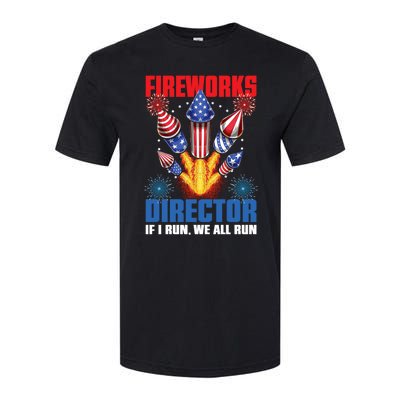 Fireworks Director If I Run We All Run US 4th Of July Softstyle® CVC T-Shirt