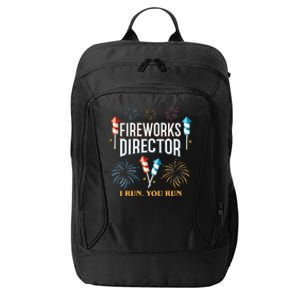 Fireworks Director I Run You Run Funny City Backpack