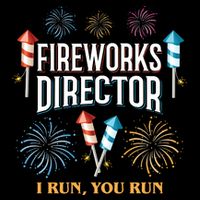 Fireworks Director I Run You Run Funny City Backpack