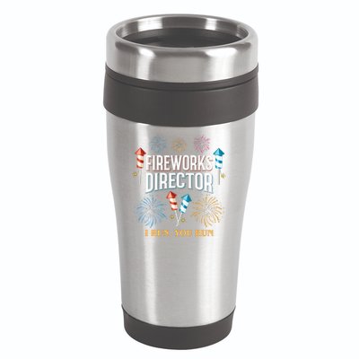 Fireworks Director I Run You Run Funny 16oz Travel Tumbler