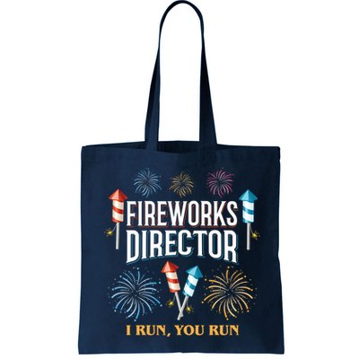 Fireworks Director I Run You Run Funny Bag