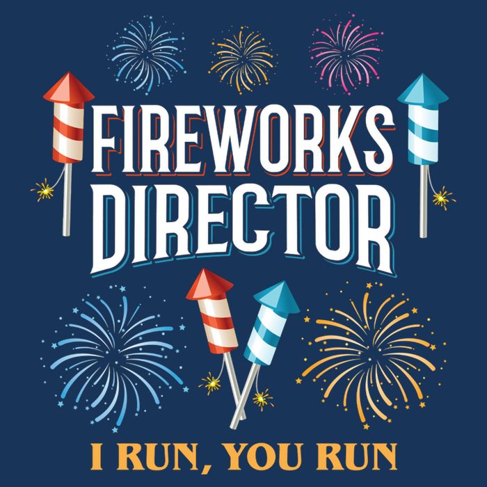 Fireworks Director I Run You Run Funny Tall Hoodie