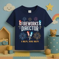 Fireworks Director I Run You Run Funny Toddler T-Shirt