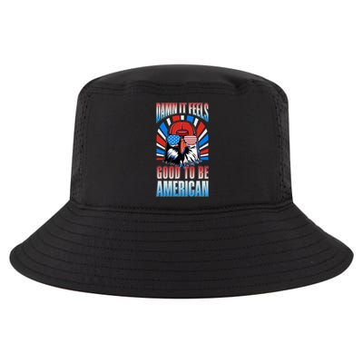 Funny Damn It Feels Good To Be American Eagle 4th Of July Cool Comfort Performance Bucket Hat