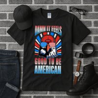 Funny Damn It Feels Good To Be American Eagle 4th Of July Tall T-Shirt