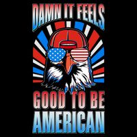 Funny Damn It Feels Good To Be American Eagle 4th Of July Tall T-Shirt