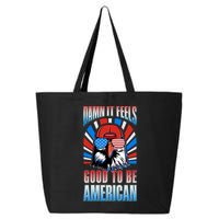 Funny Damn It Feels Good To Be American Eagle 4th Of July 25L Jumbo Tote