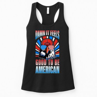 Funny Damn It Feels Good To Be American Eagle 4th Of July Womens Tank Top