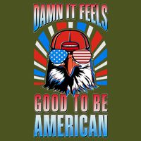 Funny Damn It Feels Good To Be American Eagle 4th Of July Short Acrylic Beanie
