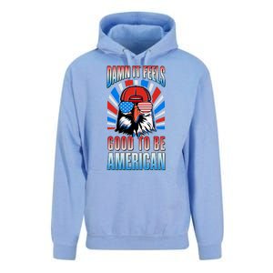 Funny Damn It Feels Good To Be American Eagle 4th Of July Unisex Surf Hoodie