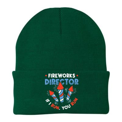 Fireworks Director If I Run You Run Pyrotechnician Knit Cap Winter Beanie