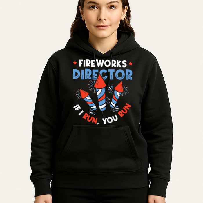 Fireworks Director If I Run You Run Pyrotechnician Hoodie