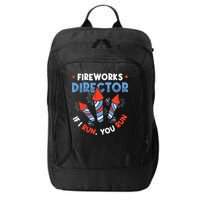 Fireworks Director If I Run You Run Pyrotechnician City Backpack