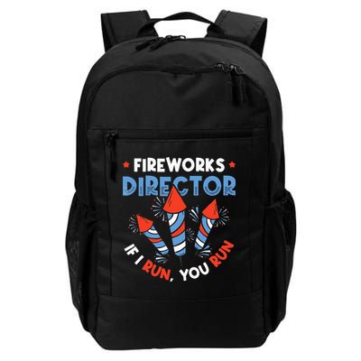Fireworks Director If I Run You Run Pyrotechnician Backpack