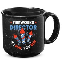 Fireworks Director If I Run You Run Pyrotechnician 15oz Campfire Ceramic Mug
