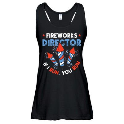 Fireworks Director If I Run You Run Pyrotechnician Ladies Essential Flowy Tank