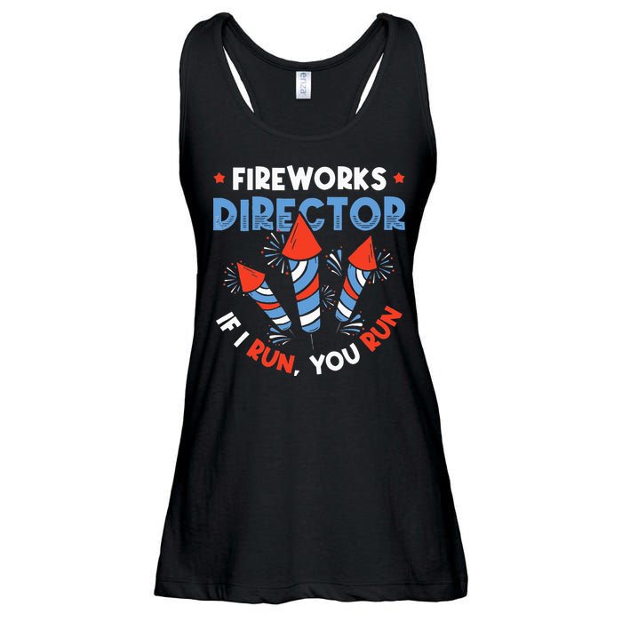 Fireworks Director If I Run You Run Pyrotechnician Ladies Essential Flowy Tank