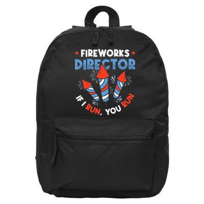 Fireworks Director If I Run You Run Pyrotechnician 16 in Basic Backpack