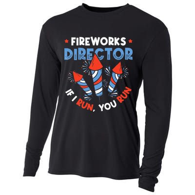 Fireworks Director If I Run You Run Pyrotechnician Cooling Performance Long Sleeve Crew