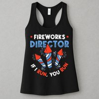 Fireworks Director If I Run You Run Pyrotechnician Womens Tank Top