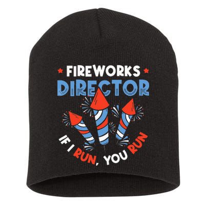 Fireworks Director If I Run You Run Pyrotechnician Short Acrylic Beanie