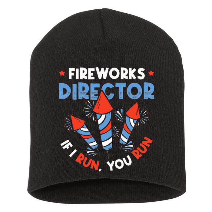 Fireworks Director If I Run You Run Pyrotechnician Short Acrylic Beanie