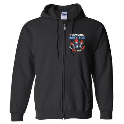 Fireworks Director If I Run You Run Pyrotechnician Full Zip Hoodie