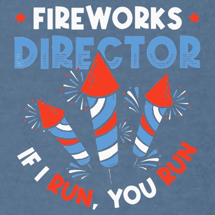 Fireworks Director If I Run You Run Pyrotechnician Garment-Dyed Sweatshirt
