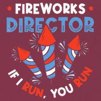 Fireworks Director If I Run You Run Pyrotechnician 16oz Travel Tumbler