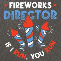 Fireworks Director If I Run You Run Pyrotechnician Cotton Canvas Backpack