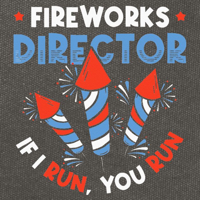 Fireworks Director If I Run You Run Pyrotechnician Cotton Canvas Backpack
