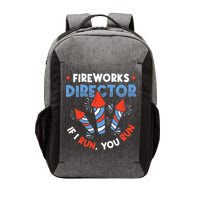 Fireworks Director If I Run You Run Pyrotechnician Vector Backpack