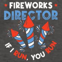 Fireworks Director If I Run You Run Pyrotechnician Vector Backpack