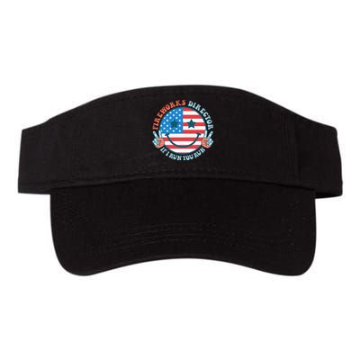 Fireworks Director If I Run You Run Funny 4th Of July Valucap Bio-Washed Visor