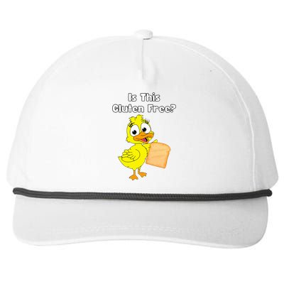 Funny Duck Is This Gluten Free Snapback Five-Panel Rope Hat